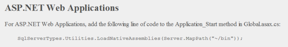 Add code to Global.asax to help fix DataReader.GetFieldType(n) returned null exception